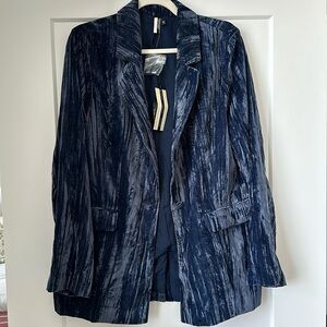 Topshop Velvet Blazer